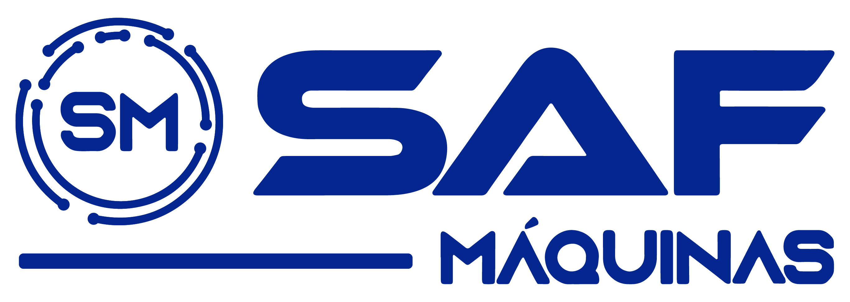 Logo SAF Máquinas Azul